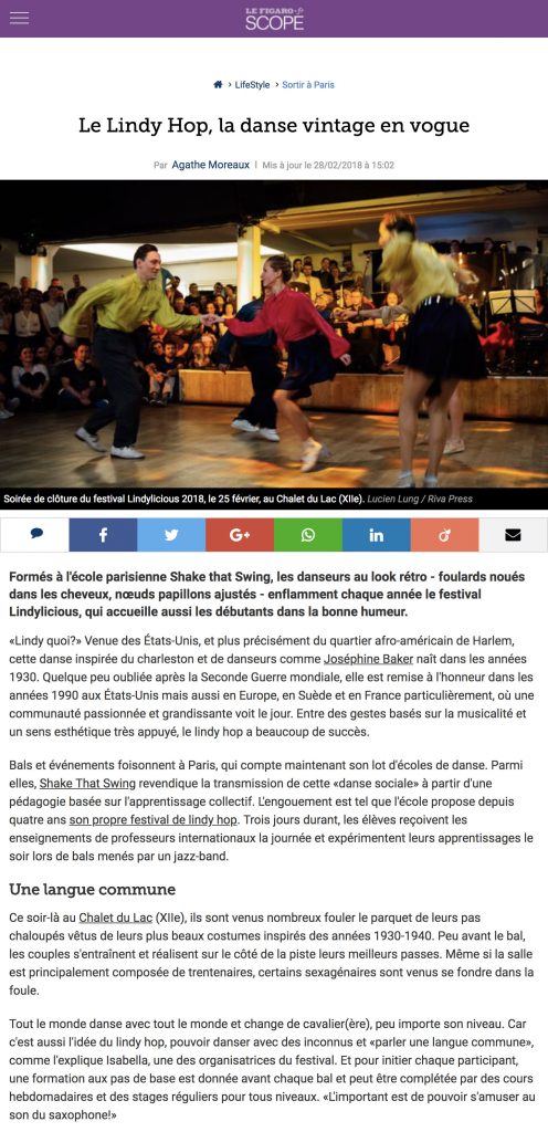 Article Le Figaro février 2018