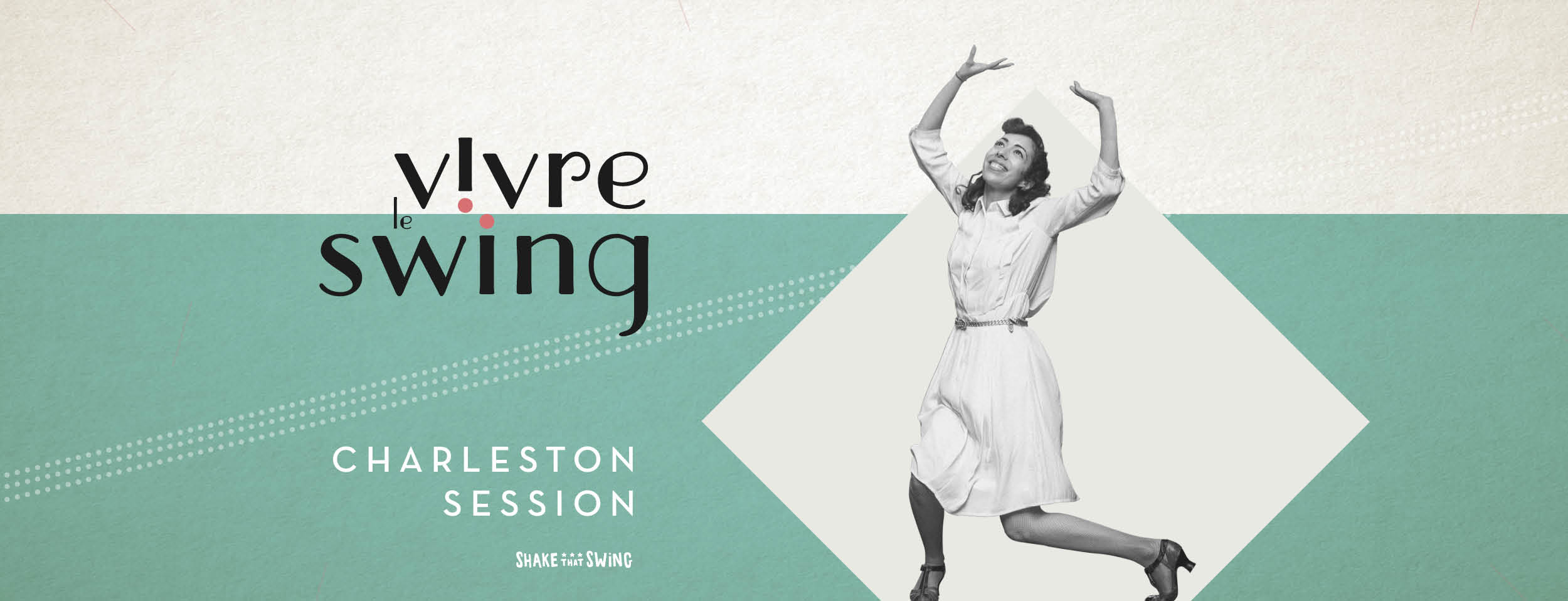 Bannière stage charleston solo pour débutants