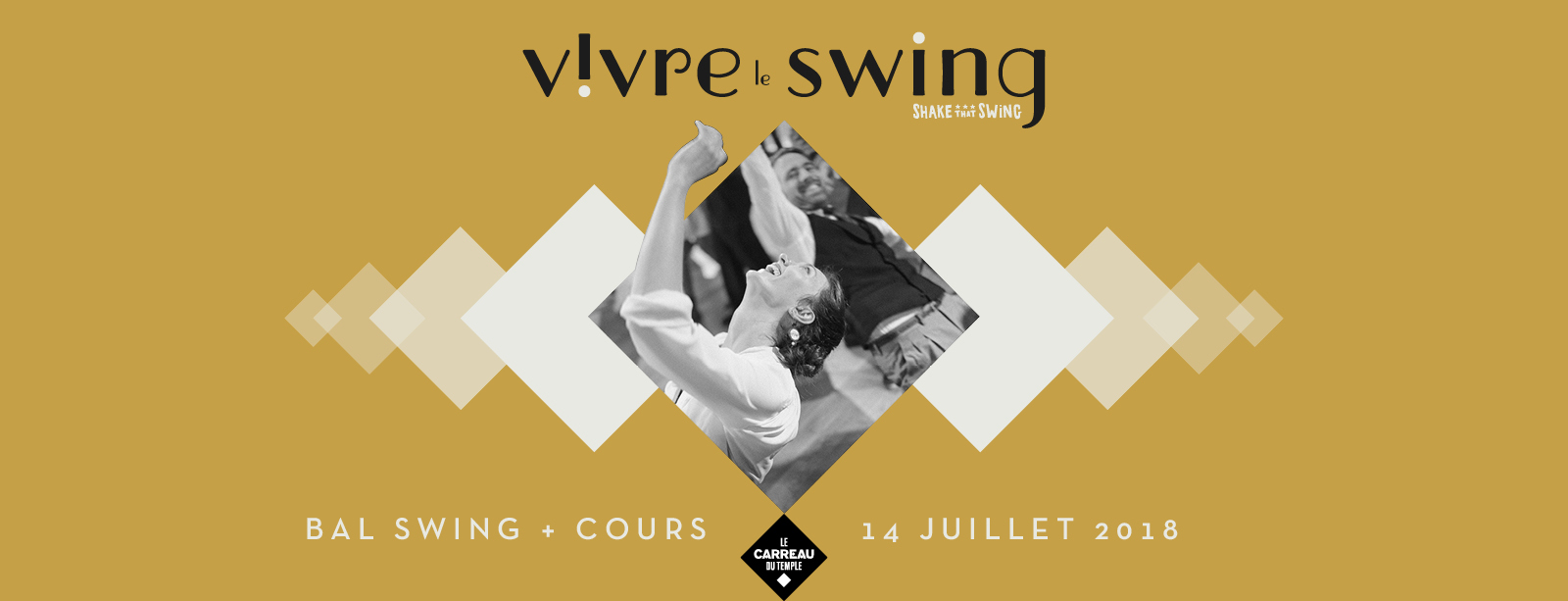 banni&egrave;re bal swing au carreau du temple 14 juillet 2018