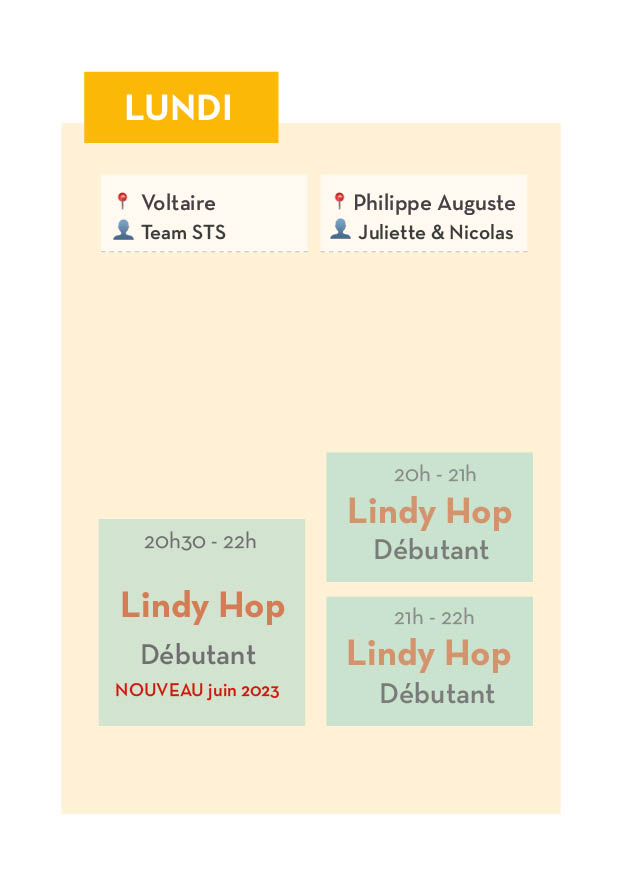planning lundi débutant