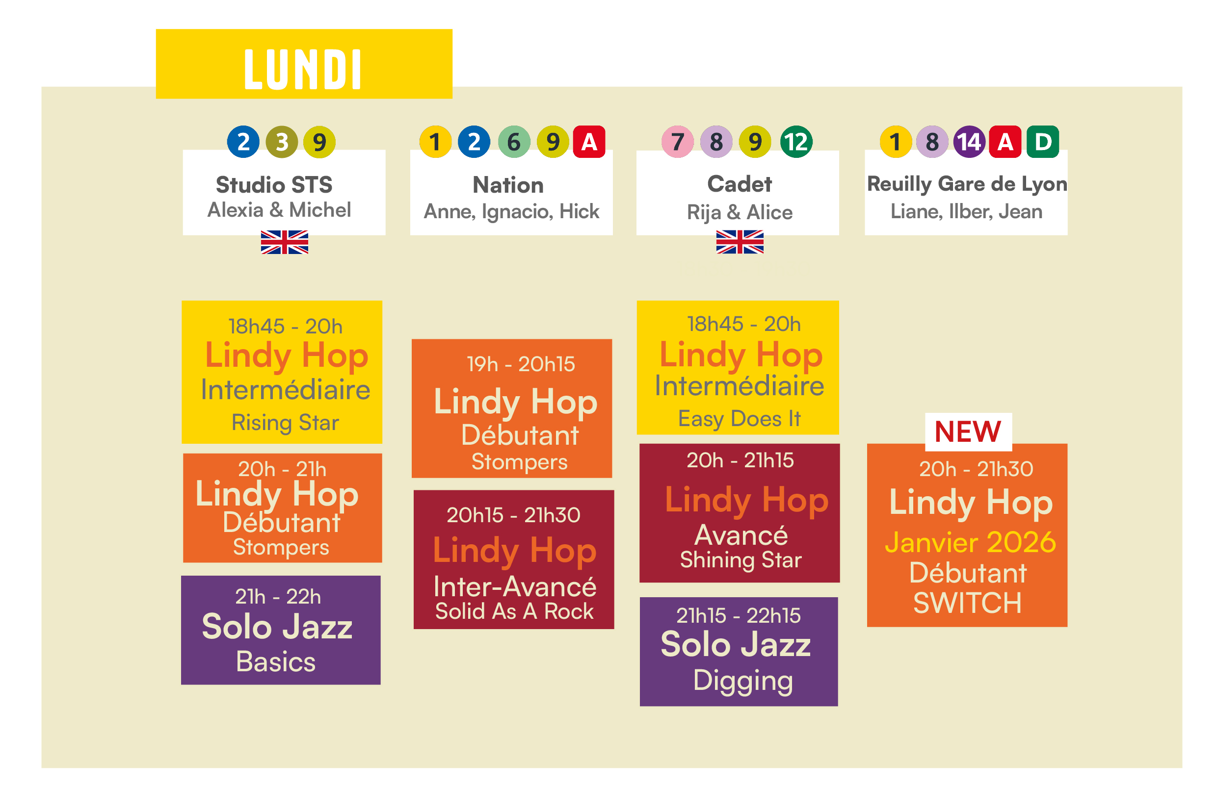 planning 25:26 janvier