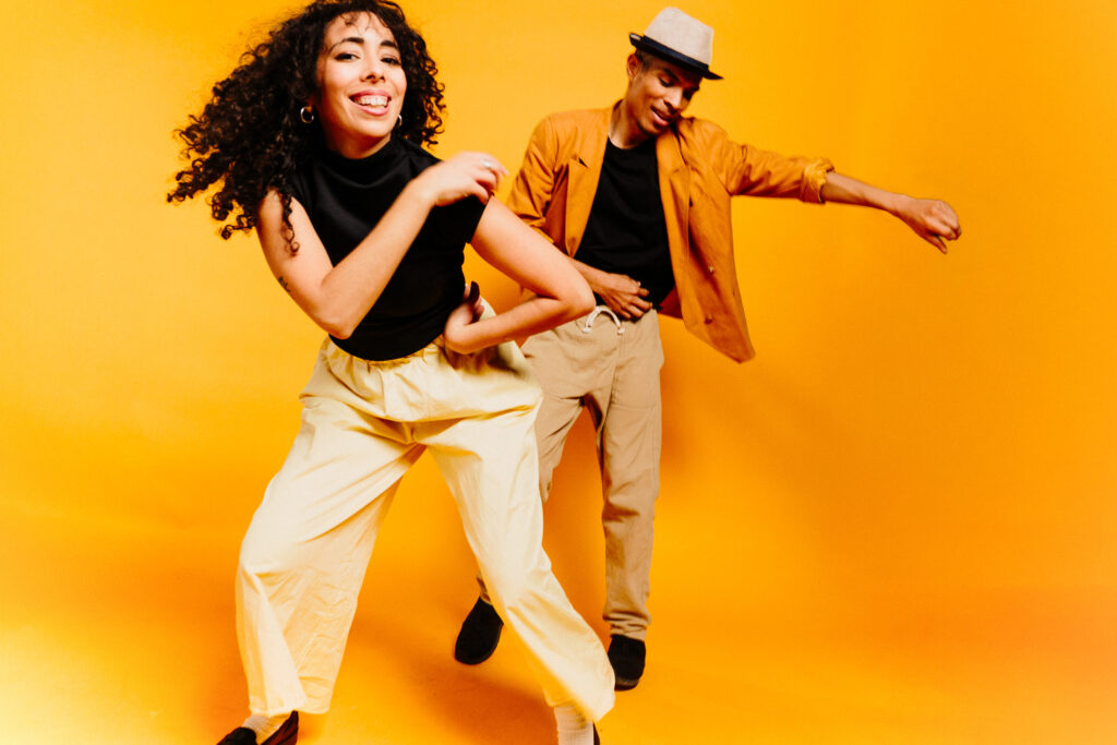 Nawelle et Cédric cours swing